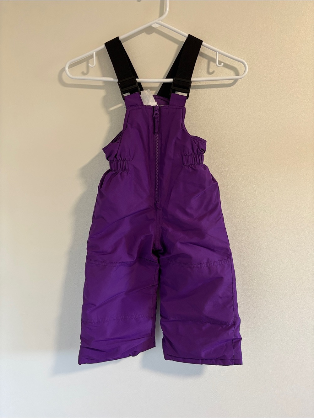 Gustin Kids Purple Snow Bib Overalls with Black Straps Size 2T